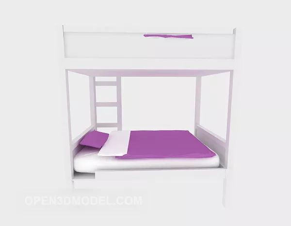 Dormitory Up And Down Bed 3d model Dormitory Up And Down Bed 3d model