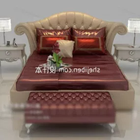 Double Bed Free 3d model