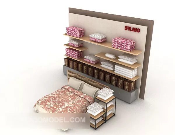 Double Bed Show Sample Furniture 3d model Double Bed Show Sample Furniture 3d model