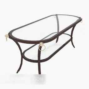 Double-glazed Living Room Coffee Table 3d model