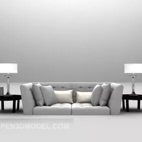 Double Sofa To Enjoy Furniture 3d model