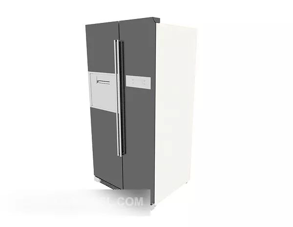 Dual-open Home Refrigerator 3d model Dual-open Home Refrigerator 3d model