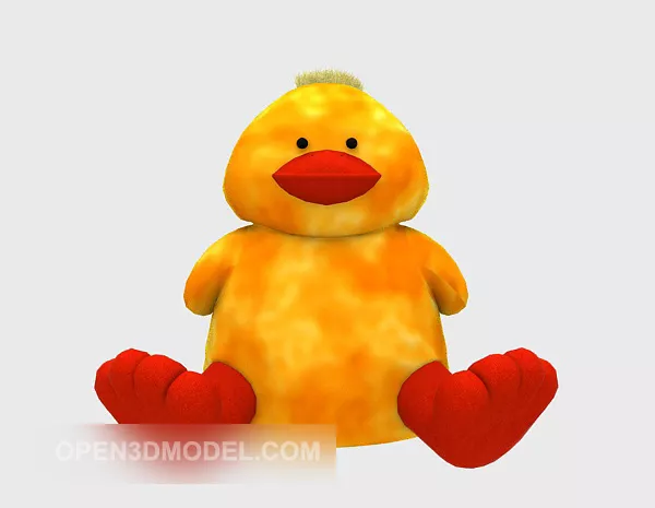 Duckling Stuff Toy 3d model Duckling Stuff Toy 3d model