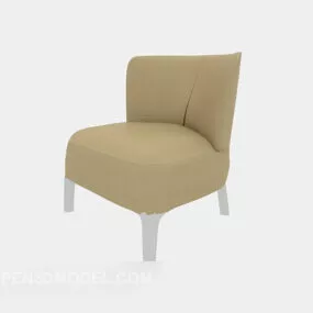 Brown Upholstery Home Chair 3d model