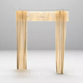 Western Curtain Furniture 3d model