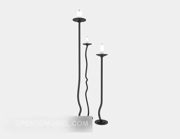 Easy Candlestick Lamp 3d model Easy Candlestick Lamp 3d model