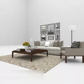 Easy Sofa Combination Furniture Set 3d model