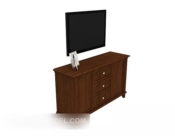 Wood Cabinet Tv Cabinet 3d model Wood Cabinet Tv Cabinet 3d model