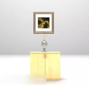 Table Cabinet Furniture 3d model