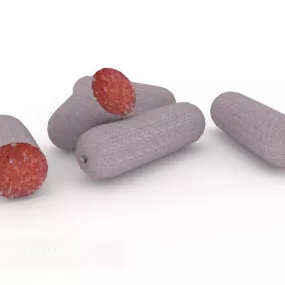 Edible Sausage Furniture 3d model