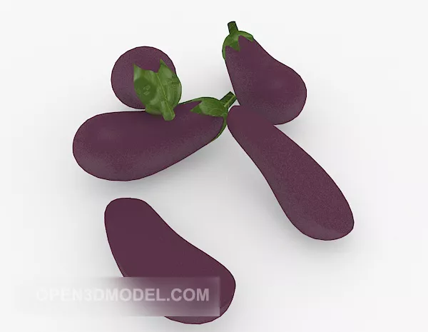 Eggplant 3d model Eggplant 3d model