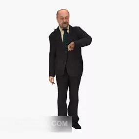 Elderly Men Character 3d model