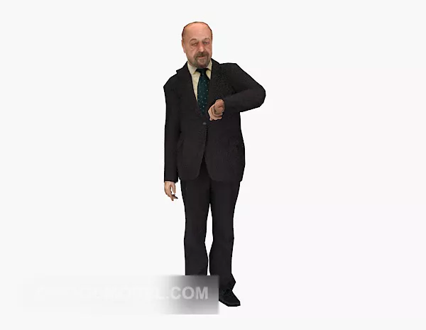 Elderly Men Character 3d model Elderly Men Character 3d model