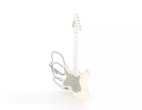 Electric Guitar V1 3d model Electric Guitar V1 3d model