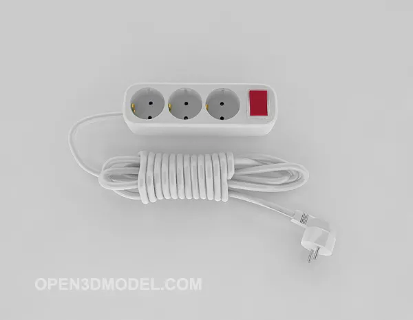 Electric Power Plug 3d model Electric Power Plug 3d model