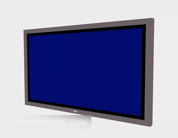Wide Lcd Electronic Monitor 3d model Wide Lcd Electronic Monitor 3d model