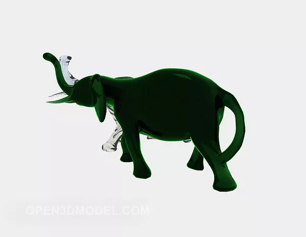 Figurine Fish With Inox Stand 3d model