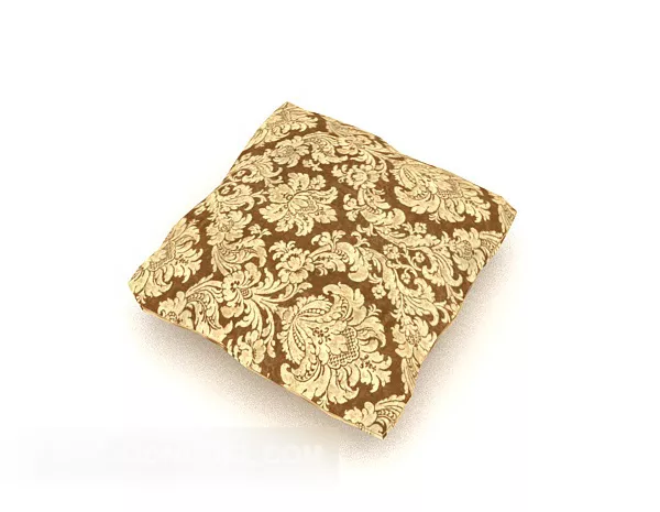 Embroidery Pattern Pillow 3d model Embroidery Pattern Pillow 3d model