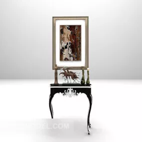 Entrance Table With Decoration 3d model