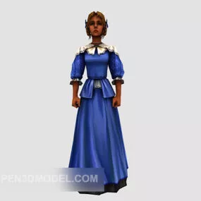 European Ancient Character Lady 3d model