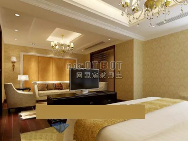 European Bedroom Hotel Room Interior 3d model European Bedroom Hotel Room Interior 3d model