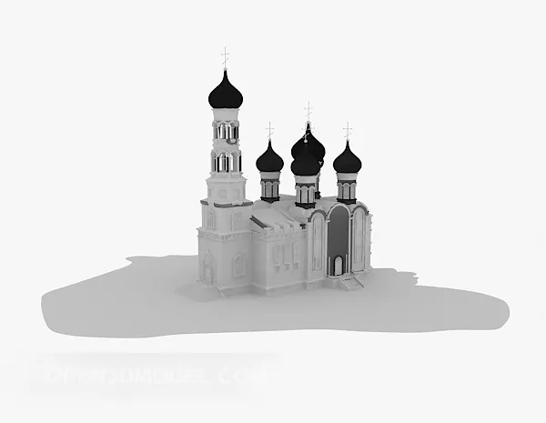 Medieval Castle Lowpoly 3d model