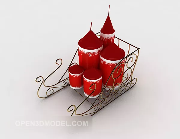 Christmas Pancake Character 3d model