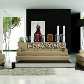 European Classic Interior Design 3d model