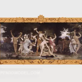European Classic Painting 3d model