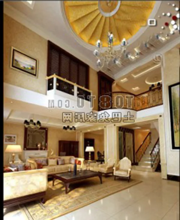 European Living Room Duplex Space Interior 3d model European Living Room Duplex Space Interior 3d model
