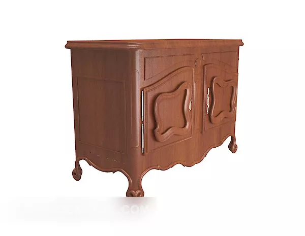 Bedroom Locker With Multiple Drawers And Self 3d model