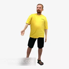 Character European Men 3d model