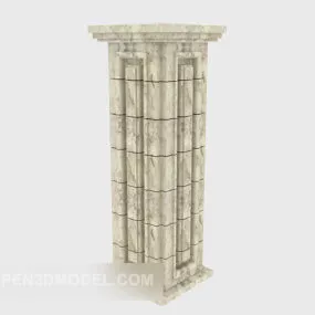 European Roman Columns 3d model