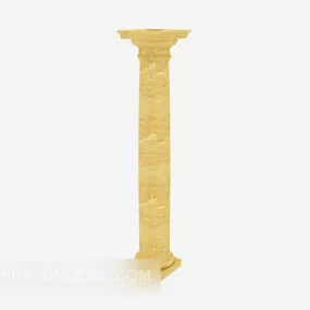 European Roman Stone Column 3d model