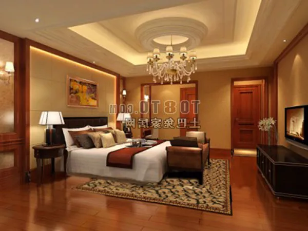 European Vintage 1970s Style Bedroom Interior 3d model European Vintage 1970s Style Bedroom Interior 3d model