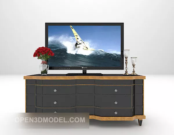 European Tv Cabinet 3d model European Tv Cabinet 3d model