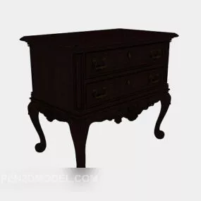European Classic Side Cabinet 3d model