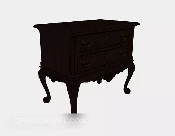 European Classic Side Cabinet 3d model European Classic Side Cabinet 3d model