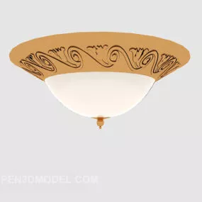 European Antique Ceiling Lamp 3d model