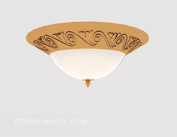 European Antique Ceiling Lamp 3d model European Antique Ceiling Lamp 3d model
