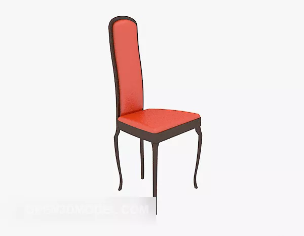 High Back Chair European Style 3d model High Back Chair European Style 3d model