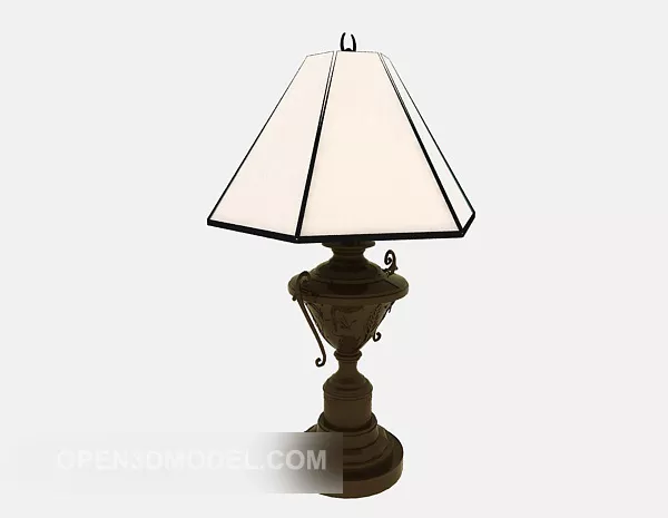 European Bedside Lamp Classic Style 3d model European Bedside Lamp Classic Style 3d model