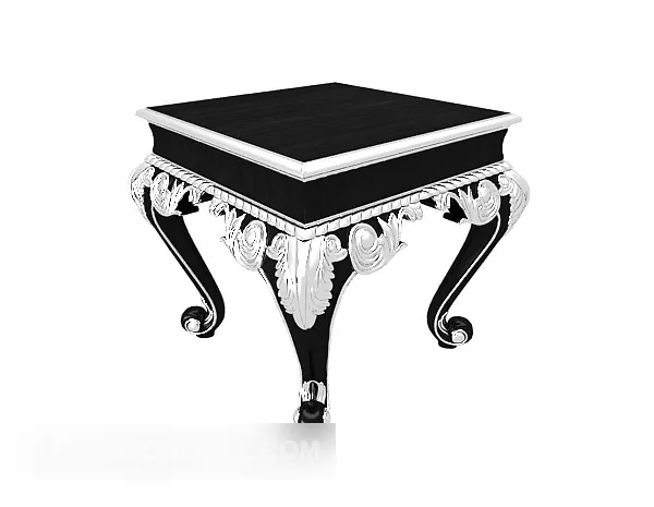 European Black Stool 3d model European Black Stool 3d model