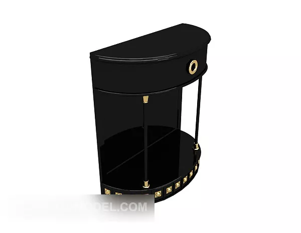 Triangle Locker Wood Material 3d model