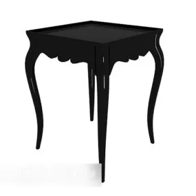 European Black Style Side Table 3d model