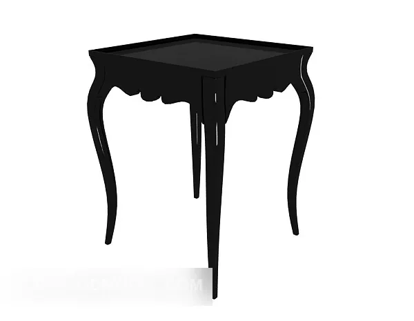 European Black Style Side Table 3d model European Black Style Side Table 3d model