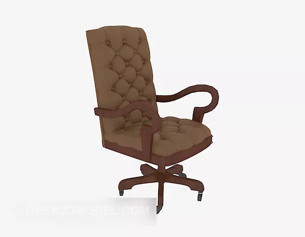 European Boss Office Chair 3d model European Boss Office Chair 3d model