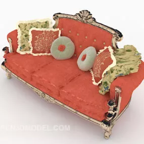 European Bright Color High-end Sofa 3d model
