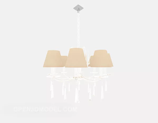European Brown Chandelier V7 3d model European Brown Chandelier V7 3d model