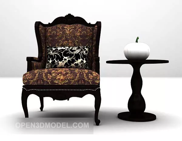 Simple Lounge Chair Modernism 3d model
